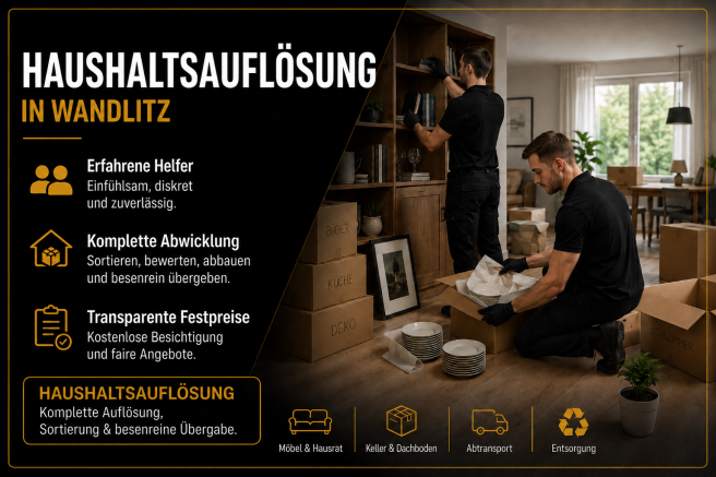 Haushaltsauflösung in Wandlitz – Räumung und Entsorgung